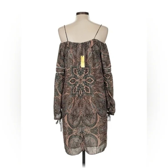 ALEXIA ADMOR Paisley Print Off-the-Shoulder Dress - Size M - NWT - Picture 3 of 14